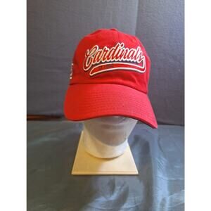 Saint Louis Cardinals Mens Baseball Hat Red With Red/White Embossed Logo
